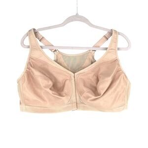 Glamorise‎ Magiclift Front Closure Adjustable Straps Full Coverage Bra US 44D